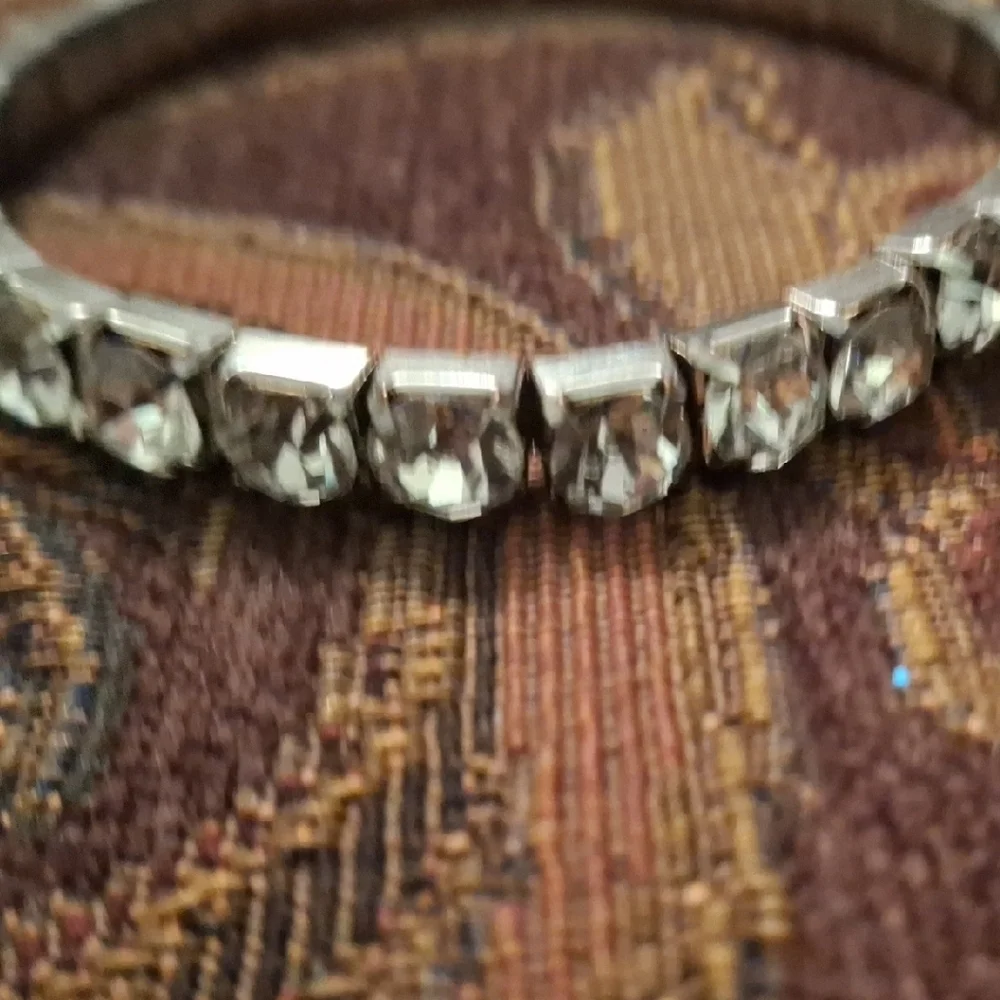 Elegant Silver Crystal Bracelet